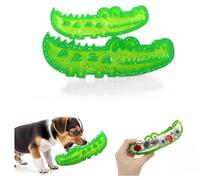 Genérico Juguetes masticables Recargables para Perros, Juguetes de alimentación Lenta y Juguetes para Masticar con Forma de caimán, Juguetes masticables de Resistencia para masticadores agresivos.