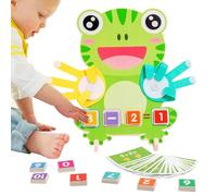 Genérico Juguetes Matemáticos Preescolares | Juguete Educativo para Aprender y Restar | Juego de Conteo con Dedos de Rana,para Niños Guardería Educación En Casa Aula Centro De