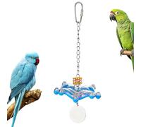Genérico Juguetes para Aves - Juguete Giratorio con Sonajero para Loros,Actividad Divertida De Masticación, Accesorios Estimulantes para Jaulas Que Alivian El Aburrimiento