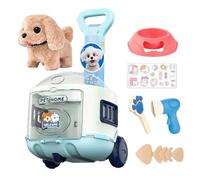 Genérico Juguetes para el tema de los animales | Animal interactivo hablando y caminando,Figuras rellenas realistas para juego de imitación niños niñas cumpleaños