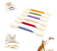 Genérico Juguetes para Gatos Tipo Bastoncillo De Algodón con Hierba Gatera, Juguete Interactivo De Fieltro para Patear, Amantes De Los Gatos (Seis Colores Diferentes)