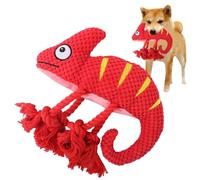 Generico Juguetes para masticar perrito, juguete camaleón acolchado | Juguete de peluche interactivo para perros, gatos y otros animales pequeños