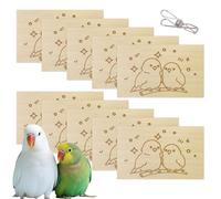 Genérico Juguetes para Pájaros,10 Accesorios de enriquecimiento en Jaula | Juguetes mordedores de cacatúas en Jaula Interior - para Agapornis, Loro Yaco, Destrucción y Forrajeo Interior
