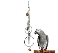 Genérico Juguetes para pájaros para Jaula - de Acero Inoxidable Que Hace Sonido - Campana Pesada para Pájaros con,para Loros African Grey Agapornis Cacatúas Pinzones Juego Interior