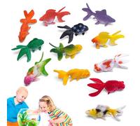 Genérico Juguetes para Peces de Colores | Coloridos Animales Marinos Juguetes de Peces Dorados | Coloridos Animales Marinos Juguetes decoración de Falsos, Dorado de Falsos para pecera y acuar