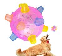 Genérico Juguetes para Perros interactivos de LED con luz y música | Bola Hinchable activada por el Movimiento, Juguetes de Rompecabezas de Mascotas Brillantes para Cachorros, Perros, Gatos, Bola LE