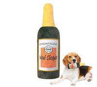 Generico Juguetes para perros que chirrían - Juego interactivo con forma de botella de vino, juguetes de peluche para perros, para cachorros, estimulación mental, actividad física, enriquecimiento