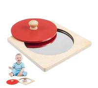 Genérico Juguetes Sensoriales destinados a | Actividades de aprendizaje de madera con espejo | Juguetes antiestrés destinados a, regalo cumpleaños fiesta viaje clase