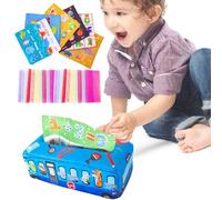 Genérico Juguetes sensoriales | Juguete para bebés y niños pequeños,de pañuelos mágicos para bebés, Tirar, clasificar, arrugar, Colores y Patrones, Juguete para, Regalo para 6 Meses o más, 1 2 3 años