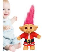 Genérico Juguetes Troll, Figuras De Acción Navideñas, Figuritas Retro Graciosas para Estantería, Adorno Decorativo para Salón Dormitorio Biblioteca