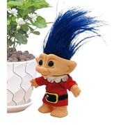 Genérico Juguetes Troll | Muñecas Troll Afortunadas Navideñas Retro,Figuritas Retro Graciosas para Estantería, Adorno Decorativo para Salón Dormitorio Biblioteca