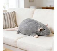 Genérico Jumbo Rats Plush 35 Pulgadas Soft Giant Rats Animal de Peluche Linda Almohada de Ratsón Realista para Abrazos, Regalo de cumpleaños, Cama, sofá y decoración de la habitación