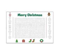 Genérico Jumbo Thanksgiving Word Search Poster, Thanksgiving Word Search Poster Jumbo 36x24 Wall, Fun Interactive Experience Posters for Families Party Holiday Activity (Christmas*1)