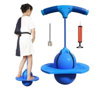 Generico Jumper with Handle - Rubber | Bouncing Ball,Balance Exercise Ball with Anti-Slip Handle & Pump | Outdoor Jumping Toy for Boys Girls Play Fitness Exercise Sport Recreation Gym Training
