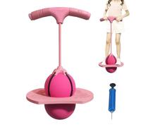 Generico Jumper with Handle - Rubber | Bouncing Ball,Balance Exercise Ball with Anti-Slip Handle & Pump | Outdoor Jumping Toy for Boys Girls Play Fitness Exercise Sport Recreation Gym Training