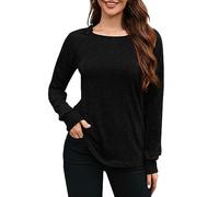 Genérico Jumpers Women Suéter de Mujer Otoño Invierno Ligero Casual Manga Larga Cuello ersey Mujer Tallas Grandes (Black, XL)