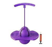 Genérico Jumping Ball for Kids - Interactive Bouncy Toy for Boys Girls | Funny Quiet Play with Handle, Indoor Outdoor Entertainment Home School Park Travel Birthday Holiday Sports Camping