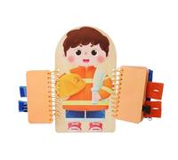 Genérico Junta de Actividades - Habilidades básicas para la Vida Toy de Madera educativa | Aprenda a la Hebilla de Encaje Fine Motor para la guardería Preescolar del jardín de niños Travel Home Car