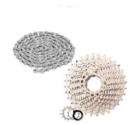 Genérico K7 Cassette de Bicicleta Rueda Libre 8V 9V 10V 11V 12V Cadena Volante Carretera(10SPEED 11-32T)