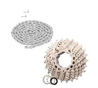 Genérico K7 Cassette de Bicicleta Rueda Libre 8V 9V 10V 11V 12V Cadena Volante Carretera(8SPEED 11-25T)