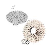 Genérico K7 Cassette de Bicicleta Rueda Libre 8V 9V 10V 11V 12V Cadena Volante Carretera(8SPEED 11-32T)