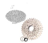 Genérico K7 Cassette de Bicicleta Rueda Libre 8V 9V 10V 11V 12V Cadena Volante Carretera(8SPEED 11-34T)