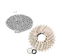Genérico K7 Cassette de Bicicleta Rueda Libre 8V 9V 10V 11V 12V Cadena Volante Carretera(9SPEED 11-28T)