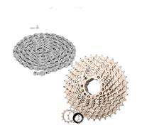 Genérico K7 Cassette de Bicicleta Rueda Libre 8V 9V 10V 11V 12V Cadena Volante Carretera(9SPEED 11-36T)