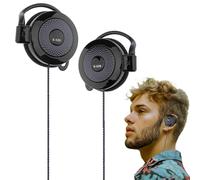 Genérico Kabelgebundene -Ear - 3.5mm Stereo S-520 Ohrhaken Kopfhörer | Leichte Sport Ohrhörer mit Ohrbügel für Fitness Jogging Yoga MP4 Handy Tablet Universal Audio