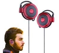 Genérico Kabelgebundene -Ear - 3.5mm Stereo S-520 Ohrhaken Kopfhörer | Leichte Sport Ohrhörer mit Ohrbügel für Fitness Jogging Yoga MP4 Handy Tablet Universal Audio