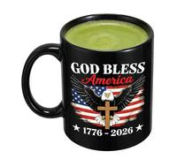 Generico Kaffeebecher 350 ml | Patriotisches USA 250 Jahre Jubiläum Geschenk | 1776-2026 Gedenktasse Für Soldaten Veteranen & Freunde | Independence Day Kaffee Tasse Homeoffice Tee Milch