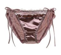 Genérico -kaiuxe elegante Top de Encaje para Mujeres Ropa Interior Cómodo y Ropa Interior Mujer Portátil sin concesiones, café, XXL