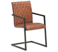 Generico Kangqiling 3057793 - Sillas de comedor voladizas (6 unidades), color marrón