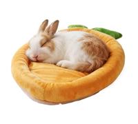 Generico Kaninchen Wärmematte im Karotten-Design - Weiches Hasenbett aus Flanell für Käfig & Gehege | Kuschelmatte für Meerschweinchen, Chinchillas & Igel | Waschbare Kleintier-Schlafmatte - 2 Größen