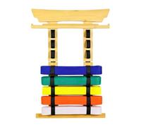 Genérico Karate Belt Display, with 2 Hooks Stickers Medals Hanger Belt Display Wall Mount Portable Style, for Adults TKD BJJ Home School Academy Club Dojo Tournament Lobby Equipment Room