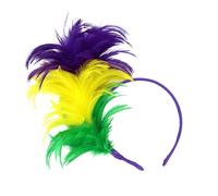 Generico Karneval Stirnband - Farbenfroher Federkopfschmuck | Partyhaarreifen Kostüme Und Tanzveranstaltungen | Für Frauen Damen Zu Schulevents Familientreffen, Elegantes Partyaccessoire,Silvester