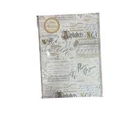 Generico Kartos - Cuaderno A5 de la línea Calligraphy, 15 x 21 cm, 64 páginas neutras, diseño vintage con alfabetos y caligrafía