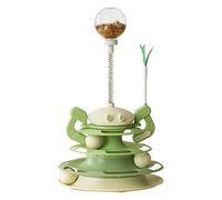 Genérico Katzen Bahn Ball Spiel - Interaktiv Puzzle | Stabiles Katzen-Ballbahnspielzeug Mit Feder | Lustiges Spiel- Und Trainingsspielzeug Für Kätzchen Zuhause, Zum Üben, Jagen Und Spaß Haben