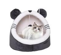 Genérico Katzen Höhlenbett - Gemütliches Versteck Mit Abdeckung, Flauschiges Schlafnest Für Haustiere, Wärmehaltende Form | Bequeme Ruhezone Für Katzen Kleine Hunde Indoor Zuhause Wohlfühlen