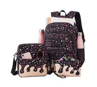 Genérico Kawaii Backpack Set - 3 Piece | Ice Cream School Bag