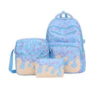 Genérico Kawaii Backpack Set, 3 Piece Ice Cream School Bag Bookbag Set