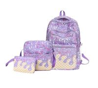 Genérico Kawaii Backpack Set, 3 Piece Ice Cream School Bag Bookbag Set
