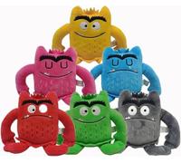 Genérico Kawaii Color Monstruo de Peluche Muñeca Niños Emoción Peluche Peluche para Niños Regalos de cumpleaños Navidad (6 Piezas)