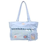 Genérico Kawaii Ita Bag with Transparent Pin Display, Anime Badge Shoulder Bag with Insert, Cute Messenger Bag for Pins and Anime Fans (Blue)