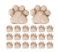 Genérico Kawaii Paw Decor, Mini Cat Paw Pebbles Set, Smooth Texture with Resin Material, Adorable Paws Shape Garden Accents, Craft Stones with Cute Style, Fairy Decor for Terrarium Vases
