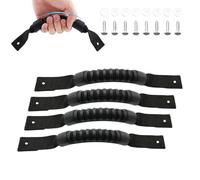 Genérico Kayak Carry Handles, 4 Pack Heavy Duty, Rubber Canoe Grab Handles with Stainless Steel Screws, Professional-Grade Replacement for Perception Kayaks Paddleboard Accessories