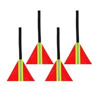 Genérico Kayak Flags, High Visibility Warning Flag, Weatherproof Towing Accessory, Secure Tie-On Design, Hauling Supplies Kit for Truck, Canoes, Bike, Boat, Trailer, 11.81x9.84 Inches