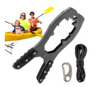 Genérico Kayak Grip, Safe Kayaking Equipment, Steel, Rubber, Nylon Rope Strong Fastening Brush Gripper, Kayak Fishing Accessories for Secure Anchoring, 22.3x9.4cm