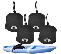 Genérico Kayak Scupper Plugs 4 Pack - Lanyard Attached EVA Hole Stoppers | Water Control Bung for Kayak, Canoe, Dinghy, Boat Drain Holes, Waterproof Accessories