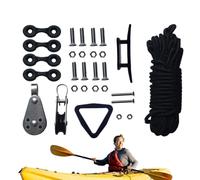 Genérico Kayak Trolley Kit - Complete Paracord Rigging Bundle, Durable Metal Fittings, Adjustable Hook Components, Resistant Parts | Anchoring System, Boat Accessory Kit, Camping Support Gear